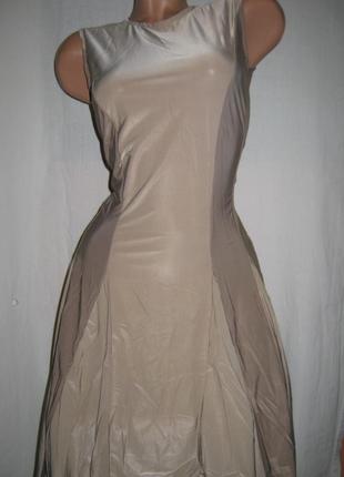 Платье женское повседневное летнее капучино, размер 46-48