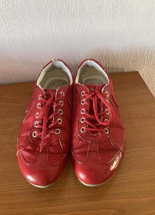 Красные кроссовки geox 36