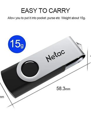 Флешка Netac 64GB U505 Black USB Flash Drive 3.0 ORIGINAL!