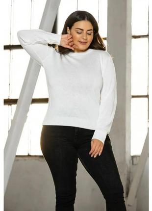 Белоснежный гольф plus size