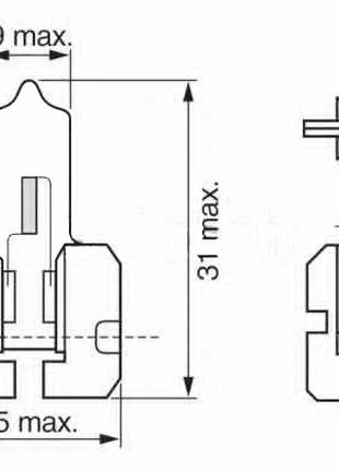 Лампочка цоколь H2 Osram 64175 1 шт