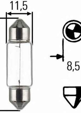 Лампочка цоколь C5W Neolux NLX239 1 шт