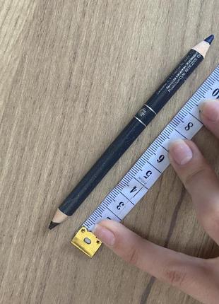 Двусторонний контурный карандаш коричневый и синий