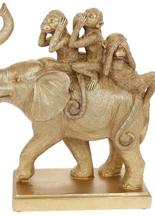 Декоративная статуэтка Слон и обезьяны