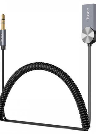 Адаптер HOCO In-car BT audio receiver spring cable DUP02 | BT5.0