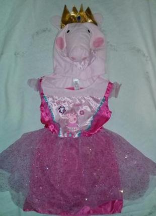 Карнавальное платье свинка пеппа 1-2 года.