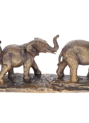 Декоративная статуэтка Семья слонов 17.2см