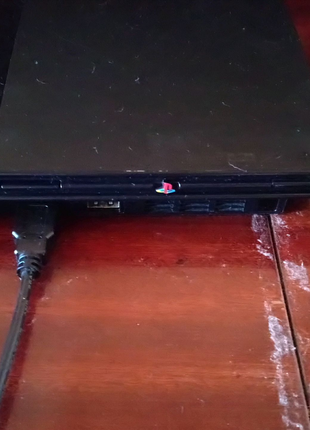 PlayStation 2 slim рабочая (комплект + USB флешка с играми)