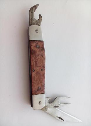 Нож кухонный складной советский с бакелитовой ручкой
