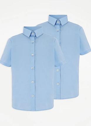 Шкільні сорочки george набір 2 шт. в упаковці для дівчинки