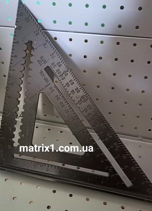 Угольник Свенсона алюминий, транспортир Swanson 300х430 мм