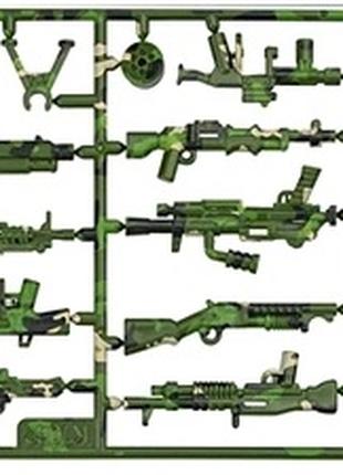 Набір іграшкової камуфляжної зброї для фігурок спецназ лего
