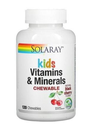 Solarary витамины и минералы для детей, в форме жевательных та...