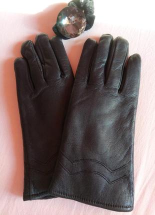Нові зимові жіночі рукавички з натуральної шкіри
