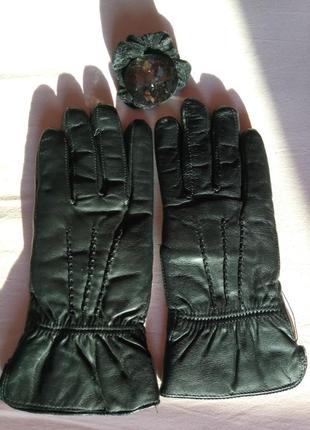 Новые зимние женские перчатки из натуральной кожи