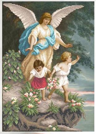 Схема для вишивання бісером "Ангел-Хранитель і діти" часткова ...