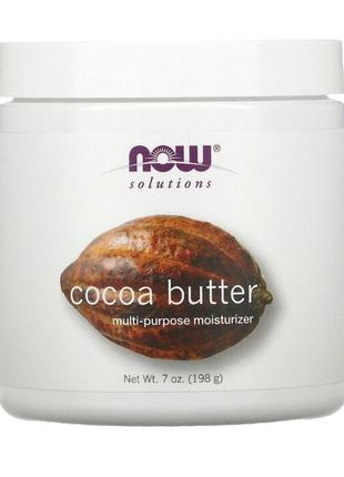 Now foods  solutions, какао-масло, 207 мл