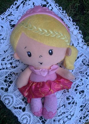 Мягкая кукла принцесса погремушка от fisher price