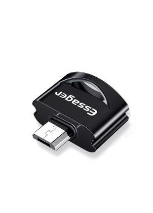 Адаптер Essager Micro USB OTG to USB Dark Grey (ECJOTGM-WJ01)