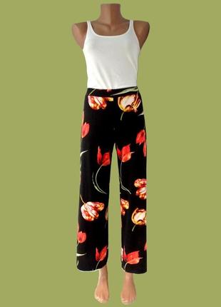Яркие, стильные укороченные брюки george с тюльпанами. размер ...