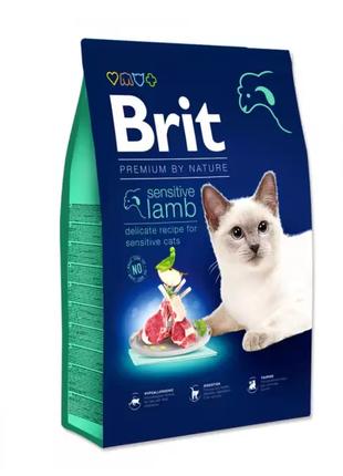Корм для котов Brit Premium Cat Sensitive 8кг