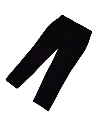 Черные женские батал брюки из плотной толстой ткани, талия на ...