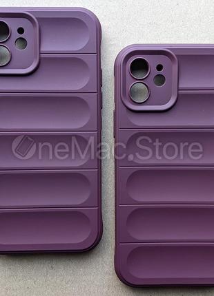 Защитный Soft Touch чехол для Iphone 12 (фиолетовый/purple)