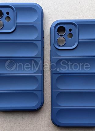 Защитный Soft Touch Чехол для Iphone 12 (темно-синий/navy blue)
