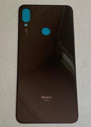 Задняя крышка для Redmi Note 7 Space Black на замену чёрная