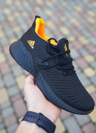 Чоловіче взуття adidas alphabounce instinct чорні з помаранчевим