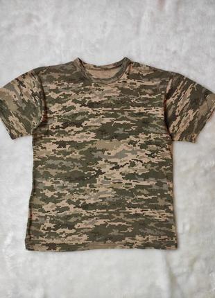 Милитари хаки военного цвета мужская натуральная футболка стре...