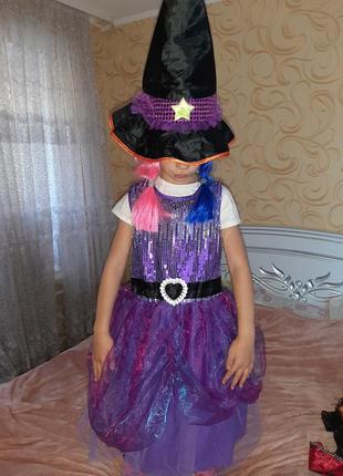 Платье на хеллоуин 7-9 лет