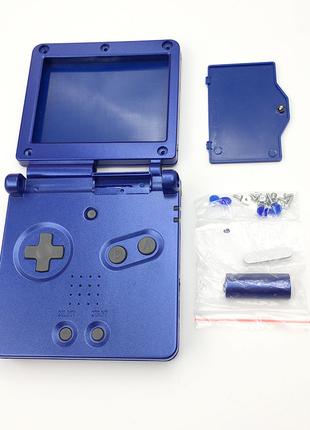 Корпус Game Boy Advance SP / Gameboy / GBA Premium Синий / Оранж