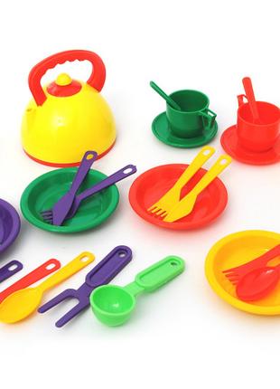 Кухонный набор детская игрушечная посуда 32 предмета 0637 Юника