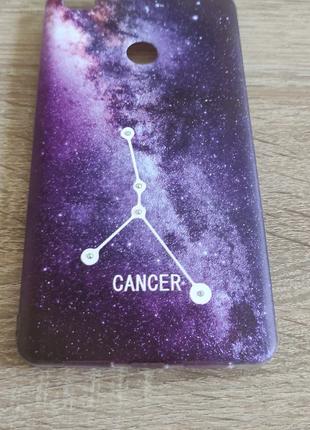 Чехол силиконовый для Xiaomi Mi 4s Cancer (Рак) со стразами
