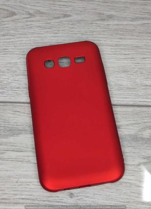 Чохол Samsung J500/ J5 2015 Силікон матовий червоне