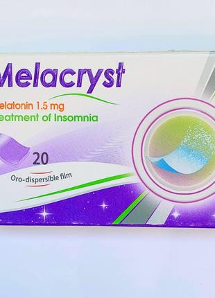 Melacryst (Мелакрест) - пластирі від безсоння з мелатоніном
