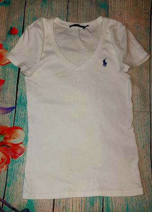Базовая белая футболка ralph lauren размер м