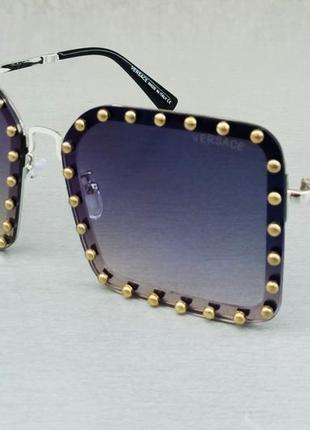 Versace очки женские солнцезащитные большие модные зеркальные ...