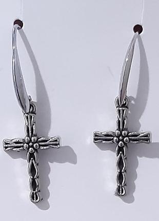 Сережки вікторіанський хрест