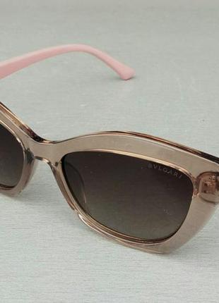 Bvlgari стильные женские солнцезащитные очки коричневый градие...