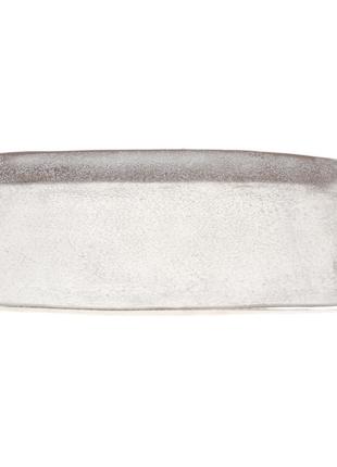 Поднос алюминиевый с ручками 60см, цвет - серебряный
