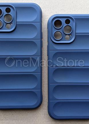 Защитный Soft Touch Чехол для Iphone 12 Pro Max (темно-синий)
