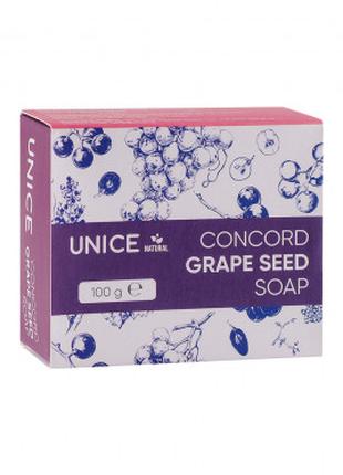Натуральное мыло Unice с экстрактом виноградных косточек, 100 ...