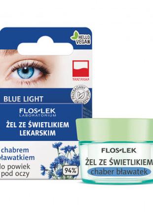 Гель для шкіри навколо очей з очанкою і зеленим чаєм FLOSLEK, ...