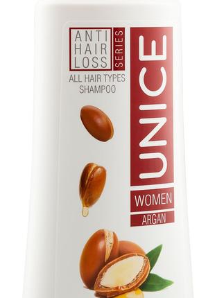 Женский шампунь против выпадения волос с арганой Unice, Турция
