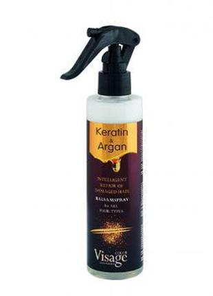 Бальзам-спрей для волосся з кератином та аргановою олією Visag...