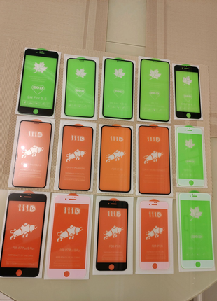 Защитное Захисне скло стекло iphone айфон 6 7 7+ X Xs Xr 11 11pro