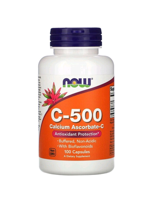 C-500, аскорбат кальция-C, витамин с 100 капсул