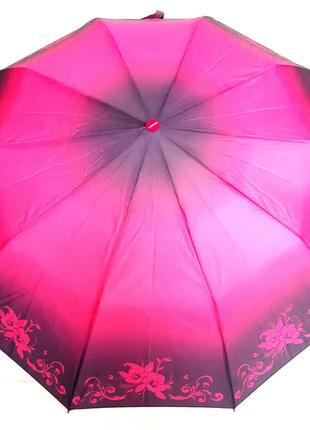 Зонт полуавтомат женский 10 спиц градиент toprain парасолька